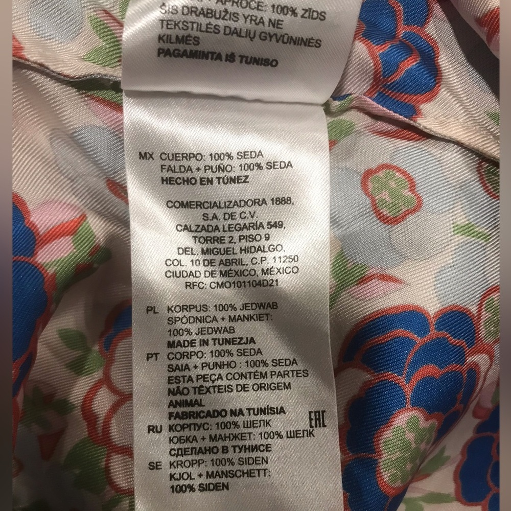 NEW! SANDRO Kimberly Floral Silk Midi Dress SZ 36 - Picture 12 of 14